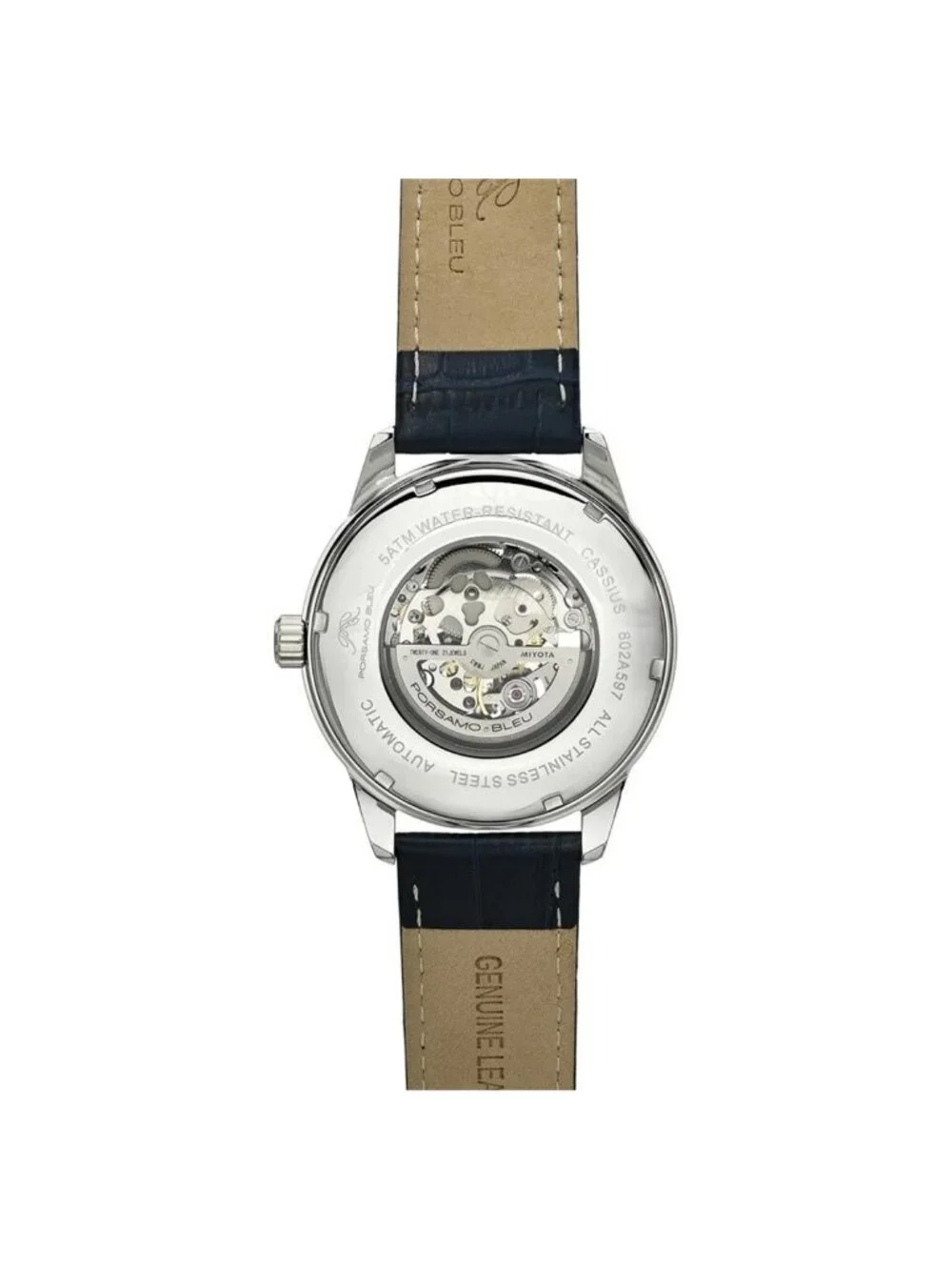 NWT Porsamo Bleu Cassius Automatic Blue Dial Men's Watch
